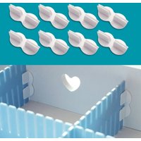 10PCS Drawer Partition Accessories Extension Buckle Fixed Clip Drawer DIY Storage Clapboard Divider Sock Underwear Organizer