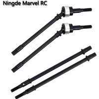 Front & Rear Axle CVD Hard Steel Drive Shaft Dog Bone For Axial SCX10 Upgrade Option Parts 1/10 RC Track Car Accessories