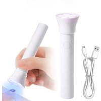 Mini UV LED Nail Dryers 18W Portable Quick Nail Drying Lamp USB Rechargeable Mini Flashlight Pen For Nail Gel Curing Salon Tools