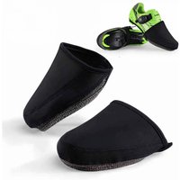 AliExpress ROCKBROS Cycling Shoes Cover Windproof Abrasion Resistant Fabric Keep Warm Half Overshoe MTB Road Bike Bicycle Shoe Covers