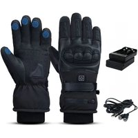 AliExpress NONE Electric Heated Gloves 5-7.4V Winter Waterproof Ski Gloves Warm Men Women Snow Warm Cycling Gloves Cold Weather Driving Biking