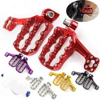 AliExpress NONE Motorcycle Universal CNC Foot Rests Pegs Motorbike Dirt Pit Bike Footpeg Pedals Off-Road FootRest For Suzuki Yamaha Honda KTM