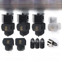 For bambu lab A1 Nozzles Assembly 3D printer Hot end 0.4/0.6/0.8mm Nozzle Hardened steel For bambulab a1 mini Silicone socks