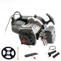 AliExpress ZHOUCHEN 47cc 49cc 2 stroke 7 tooth pull start engine and grip cable and chain kit for 2 stroke mini motor dirt bike ATV