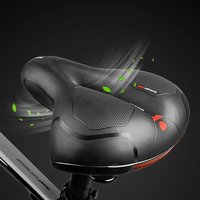 AliExpress Wide Soft Thicken Bicycle Seat Cycling Big Bum Bike Saddle Reflective Shock Absorbing Hollow Breathable Rainproof Pad