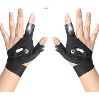 AliExpress ctzsoop LED Flashlight Luminous Running Gloves Waterproof Cycling Camping Hiking Rescue Glove Lamp Lighting Gloves Fingerless Gloves