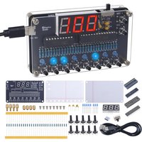 DIY Soldering Project Kit Binary to Decimal Conversion Soldering Practice Kit with LED Light Display DIY Electronic Kit
