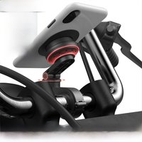 AliExpress sincetop Motorcycle Phone Holder with Vibration Dampener for Handlebar Racing/Mountain Bike MTB Bicycle Motor Quick Mount Aluminum Stand