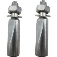 AliExpress 2 Pcs Bicycle Crank Wedges 8.5/9.0mm Bottom Bracket Wedge Short Steel Chain Plate Pins With Nuts Washers Bicycle Components Part