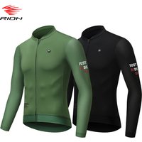 Koszulka rowerowa męska RION z długim rękawem, koszulki na rower górski MTB, koszulki na rower szosowy, profesjonalna odzież rowerowa, oddychająca koszulka motocrossowa