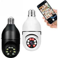 Ycc365 Plus E27 Surveillance Bulb Camera Night Vision Full Color Automatic Human Tracking Zoom Security Baby Monitor Wifi Camera