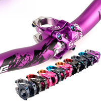 AliExpress LUNJE Popular MTB Road Bike Stem Short Handlebar Stem Bicycle Parts Two-color Gradient Stem Good quality and Cheap Stem
