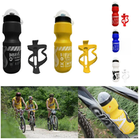 AliExpress NONE 750ML Mountain Bike Bicycle Cycling Water Drink Bottle+Holder Cage Rack