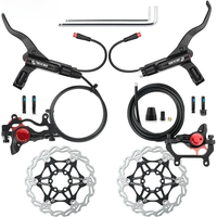AliExpress NONE ZOOM E-BIKE Hydraulic Disc Brake Set 2 Pistons Electric Bike Scooter Power Control Shifter Cut Power Off Bicycle Brakes