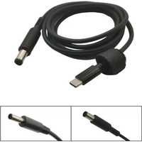 65W USB Type C Male to DC 7.4*5.0mm 4.5*3.0mm Male Plug PD Charging Power Adapter Cable For Dell Laptop 1.5M