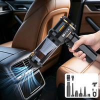Tragbarer Auto-Staubsauger, kabelloser Handstaubsauger, 6000 mAh, USB-aufladbar, leistungsstarker kleiner Staubsauger für die Reinigung von Autoinnenräumen, Haushalt, Büro und Tierhaaren.