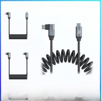 SmallRig USB-C to USB-C Coiled Data Cable Support 20Gbps High Speed Data Transfer and PD 100W Fast Charging for Camera 4793/4792