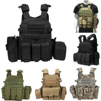 AliExpress NONE Nylon Chest Rig Molle Vest Multi-Functional Camouflage Molle Waistcoat Adjustable Men Women Combat Equipment for Outdoor Cycling