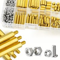 176pcs M3 Hex Screws & Standoffs Kit Brass Motherboard Spacers for Laptop DIY Computer & Circuit Board Repair