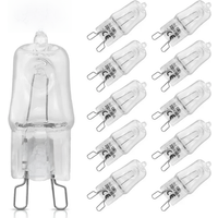 2/10PCS 40W LED Halogen Lamp Beads 220-230V Indoor Lighting Bulb G9 High Temperature Inserted Beads Crystal Halogen Bulb Lights