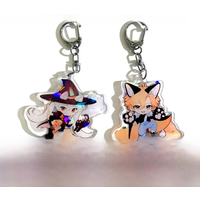 Custom Keychain Cartoon Acrylic Key Chain Photo Customized Anime Charms Hologram Clear Personalized Designer Car Keychains
