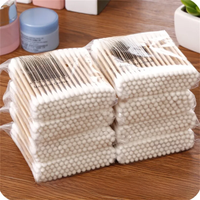 100/500/1000/2000pcs Double Head Women Makeup Cotton Buds Tip Cotton Swab For Wood Sticks Nose Ears Cleaning Health Care Tools