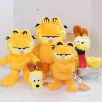 19-35cm Original GARFIELD Plush Toy Big Size Odie Fluffy Stuffed Doll The Garfield Show Cartoon Anime High Quality Birthday Gift