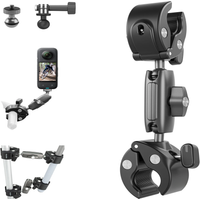 AliExpress TELESIN Motorcycle Bicycle Camera Holder Invisible Selfie Stick Handlebar Mount for Insta360 RS X2 X3 GoPro 12 11 10 Accessory