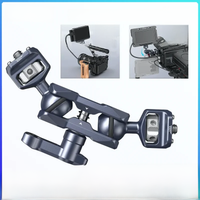 SmallRIig Dual Ball Heads Magic Arm with 1/4"-20 Screws 3/8"-16 Locating Screw for Mount Camera Monitor LED Light Mic 3873