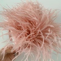 1 Meter 8-10cm Real Ostrich Feather Trim Lace Ribbon Long Ostrich Feather Trims Fringe for Clothing Sewing Accessories Wholesale