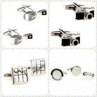 4 Styles TZG Trendy Cufflink Mens Cuff Link Camera Photo 1 Pair Shipping