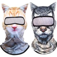 AliExpress 3D Cat Ski BalaclavaAnimal Face Covering Full Face Hood Masque Cute AnimalBalaclava Motorcycle Motocross Ski Snowboard Hat