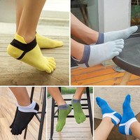 AliExpress VERIDICAL Invisible Sport Socks Toe Cotton Mesh Breathable Solid Simple Sweat-Absorbing Fitness Bike Run Hiking Travel 5 Finger Ankle Sock