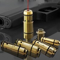 Tactical Training Laser G-Sight Bullet 7.62x39 9mm 9x19mm .38super 12GA cal 44mag Dry Fire Magazine Snap Cap .223rem Bore Sight