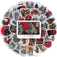 AliExpress NONE 10/25/50Pcs Japanese Samurai Characters Cool Waterproof Stickers DIY Skateboard Laptop Luggage Water Cup Bike Motorcycle Phone