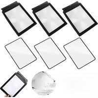 1-3Pcs A4 Magnifier 3X Magnifying Glass Page Large Sheet Magnifying Glass Book Magnification PVC Handheld Magnifier for Reading