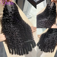 Burmese Curly Human Hair Wigs Brazilian Curls 200% Transparent Lace Frontal Wig 13X4 13X6 Burmese Deep Wave Full Lace Front Wigs