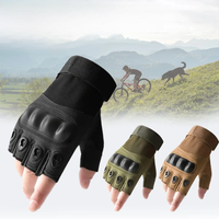 AliExpress RooRuns 1Pair Tactical Fingerless Gloves for Men - Ideal for Outdoor Sports, Shooting, Hunting, Airsoft, and Cycling
