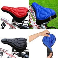 AliExpress Soft 3D Bicycle Cushion Cover MTB Bike Padded Thickened Sponge Foam Comfortable Saddles Mat Bike Saddle Seat Cycling Accessories