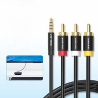 Vention 3.5mm Jack to 3RCA Cable 3.5mm Jack Male to 3 RCA Male AUX Audio Splitter for Speaker TV Box Stereo Aux Cable 2.5 to RCA