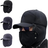 AliExpress NONE Unisex Winter Thermal Trapper Hat Windproof Outdoor Hunting Cycling Skiing Trooper Hat with Earflap Mask Full Face Warmer Cover