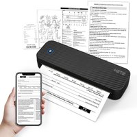 Bezprzewodowa, przenośna drukarka termiczna A4, Bluetooth, do dokumentów PDF, Excel, Word, idealna do użytku w domu, biurze i szkole.