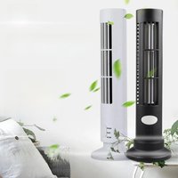 【wholesale】Household Mini Bladeless Tower Fan Portable USB Vertical Electric Fan