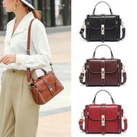 Women's Messenger Shoulder Bag 2025 New Retro Style Women Handbags Oil Wax PU Leather European American Luxury Totes Bags DL0029