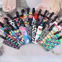 PVC Luggage Tags New Creative Geometric Boarding Pass Luggage Identification Tags Suitcase ID Lables Travel Accessoires