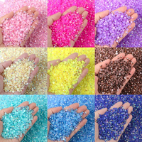 Resin Rhinestones Flatback Round Jelly Rhinestone Non Hotfix Crystal Gems for DIY Crafts Clothes Tumblers Face Makeup Manicure