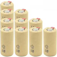 10PCS 1.2V SC 1500mAh Rechargeable Battery Sub C NI-CD Cell with Welding Tabs for Electric Drill Screwdriver Real Capacity