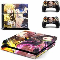 Demon Slayer PS4 Stickers Play Station 4 Skin PS 4 Sticker Decal Cover For PlayStation 4 PS4 Console & Controller Skins Vinyl