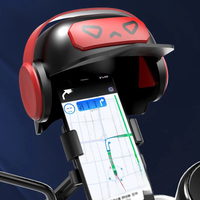 AliExpress SDJZT Cartoon Small Helmet Rider Motorcycle Mobile Phone Holder And Electric Bicycle Navigation Phone Holder Waterproof Sunshade