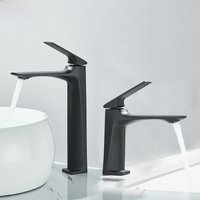 Black Bathroom Faucet Deck Mounted Bathroom Sink Mixer Tap Single Lever Basin Sink Mixer Faucets Chrome/White/Grey/Brushed Gold